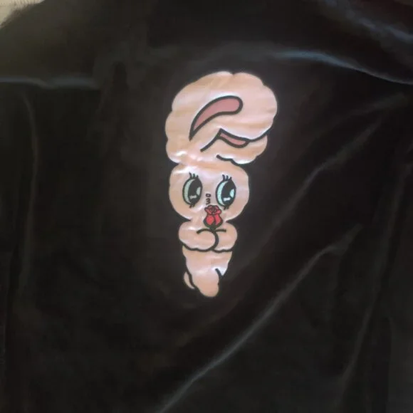 Lazy Oaf esther Bunny velour jacket size L New oversized Jackets & Coats